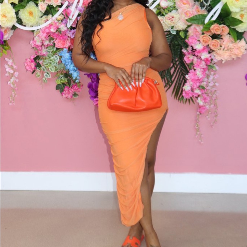 The “Summer in Miami” Orange Dress